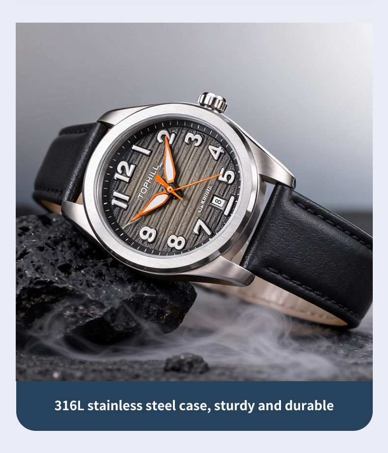 316L stainless steel luxury Mechanical watch - NH35 movement(图4)