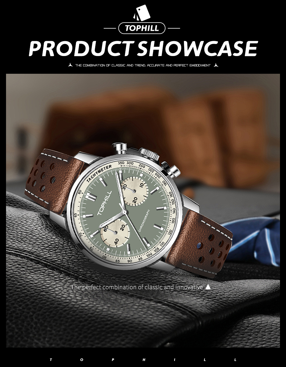 Seagull ST19 movement, mechanical chronograph, 316L steel, sapphire crystal glass—a must-have watch for watch enthusiasts.(图8)