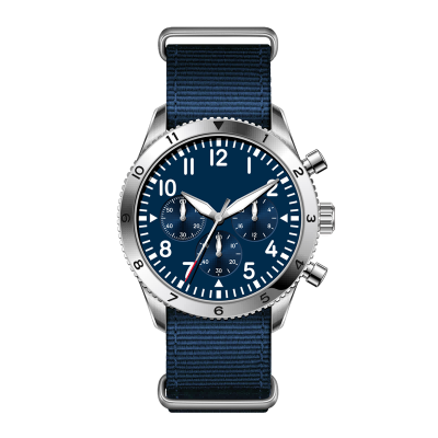 Elegant Men's Quartz Watch - Model F9158-2 with Canvas Strap and 316L Stainless Steel Case