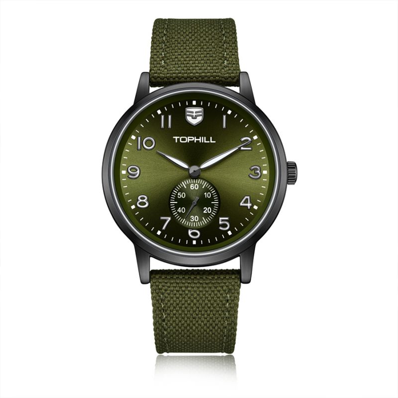 TW090G Green Stainless Steel Back Men's Quartz Movement Watches