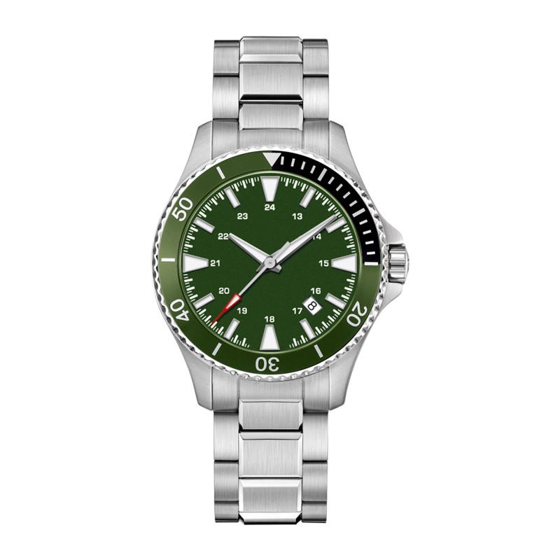 Custom 316L Stainless Steel Case Ceramic Bezel Super luminous Dial 30 ATM Automatic Diver Watch