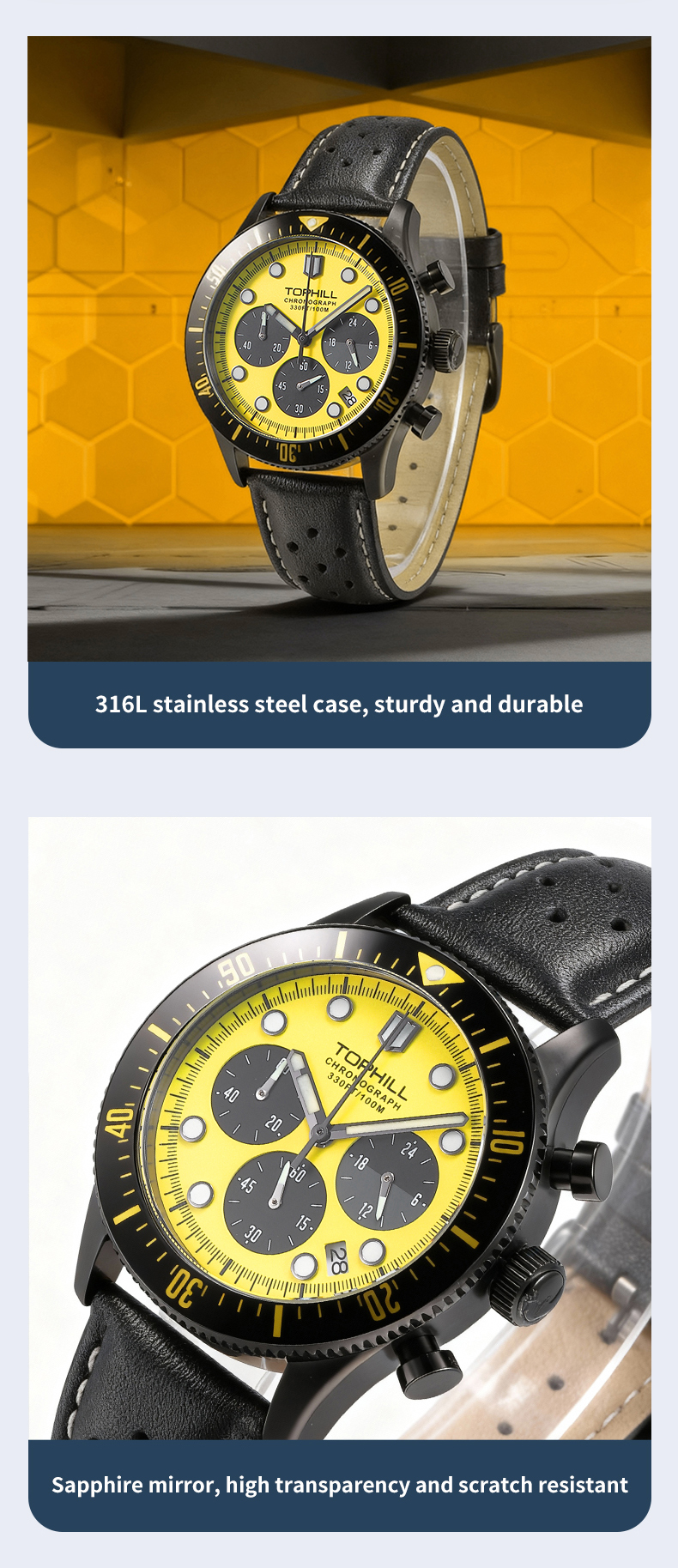 Creative fashion sports and leisure style lightweight waterproof quartz watch(图3)