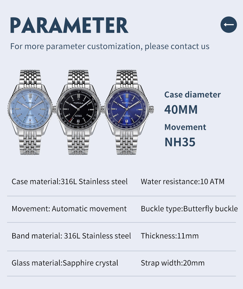 Mens watch with NH35 automatic mechanical movement.(图11)