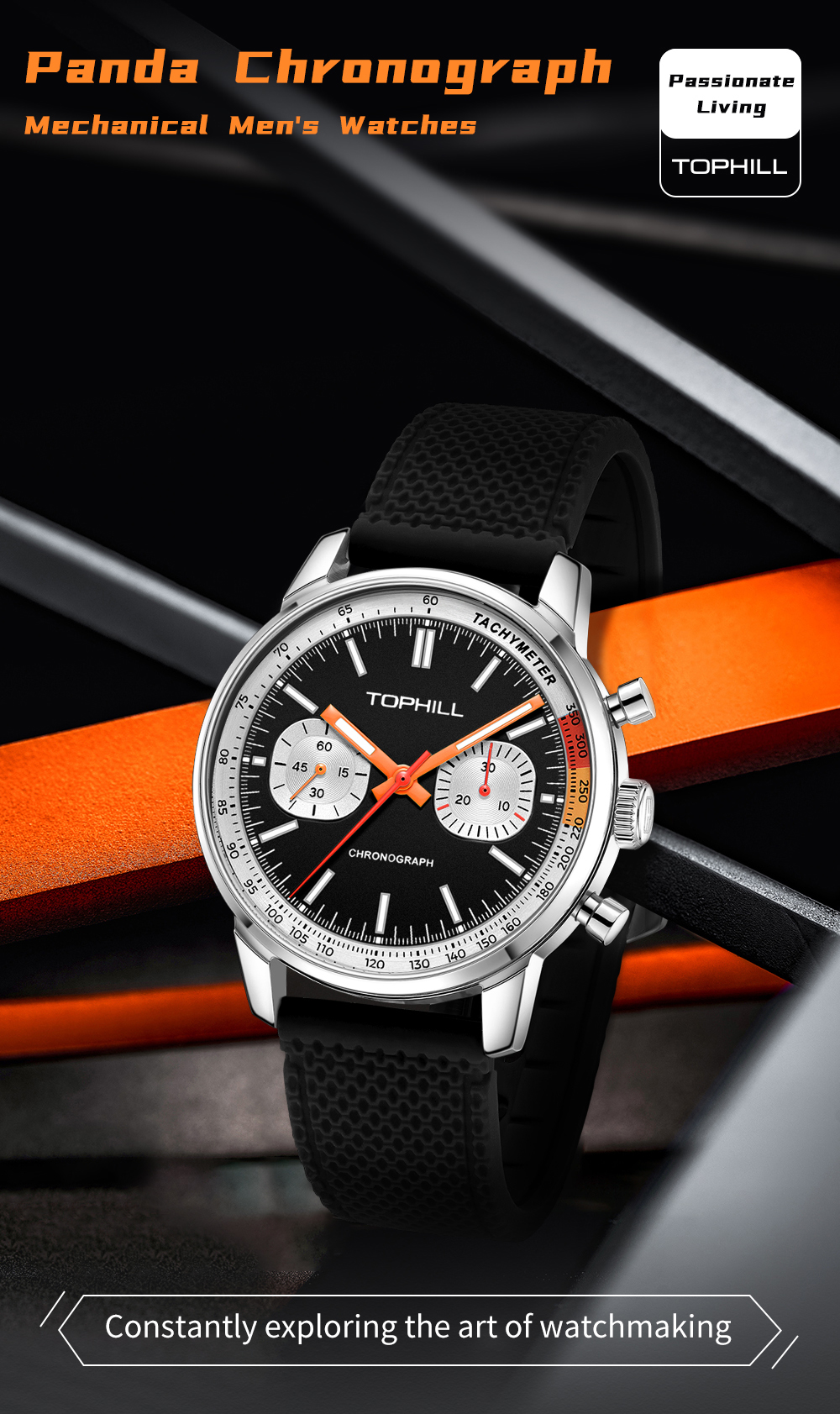 SeaGull ST19 Chronograph Watch, Multi-Hand Multi-Function Watch, Model TL025G(图10)