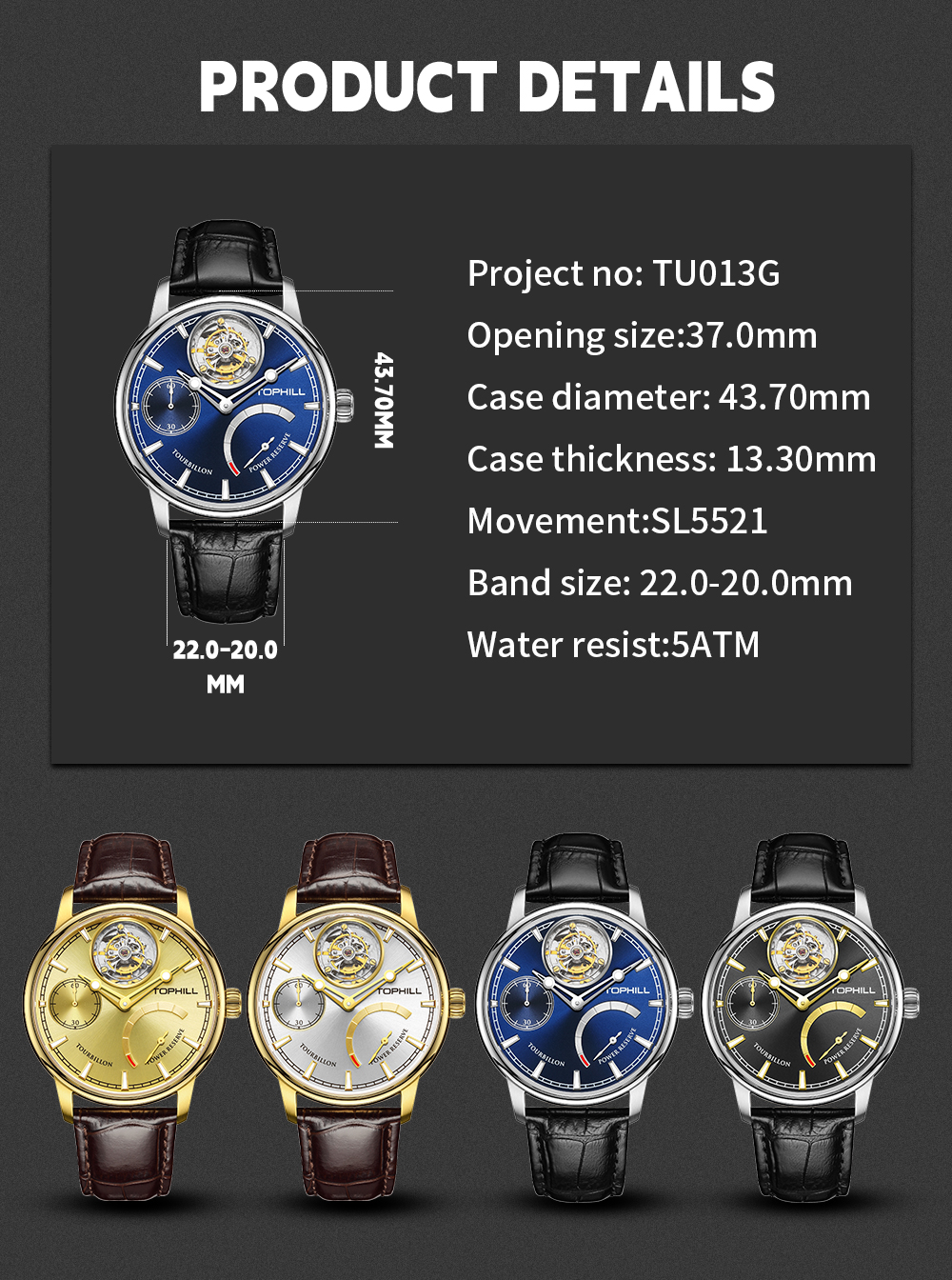 High-end complex function - Tourbillon watch(图4)