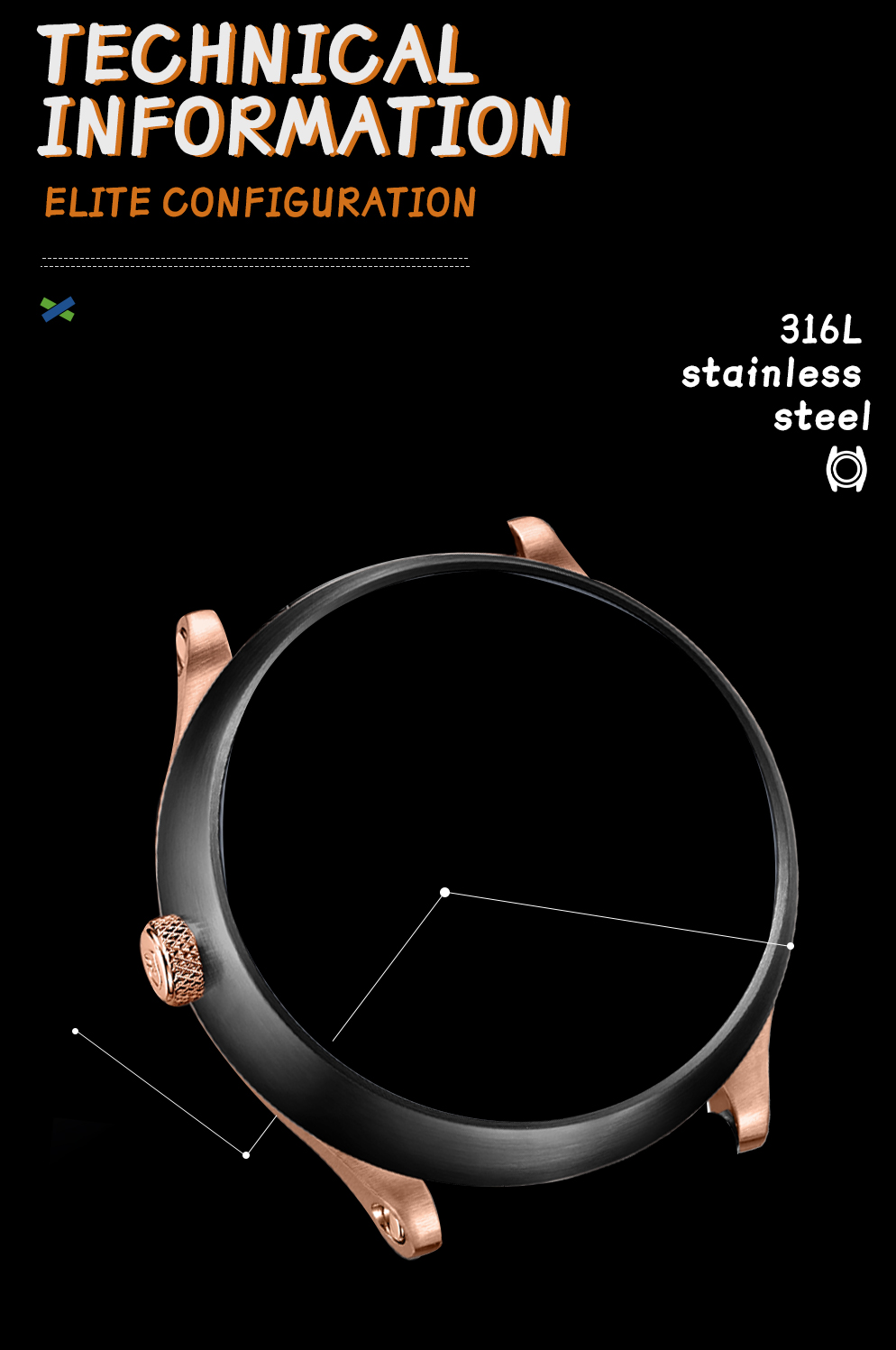 Skeleton mechanical watch with racing design concept, self-developed case(图5)