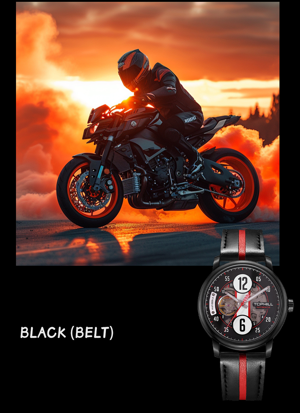 Skeleton mechanical watch with racing design concept, self-developed case(图13)